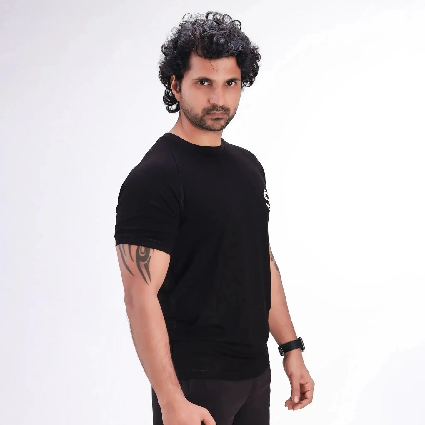 Skysh Solid Men's Round Neck Bamboo-Cotton Blend Half Sleeve T-Shirt