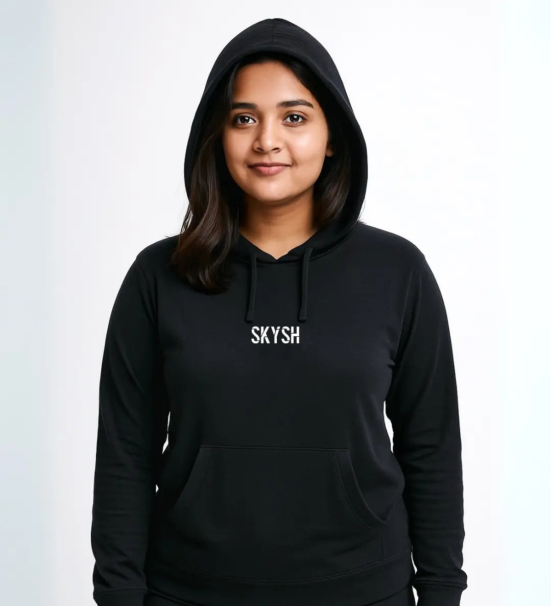 Skysh Premium Raglan Full Sleeve Bamboo-Spandex Hooded Sweatshirt Unisex - SkySh