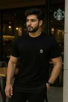 Skysh Solid Men's Round Neck Bamboo-Cotton Blend Half Sleeve T-Shirt