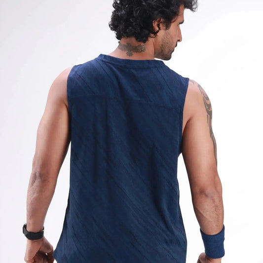 Skysh Solid Men Performance Sleeveless T-Shirt