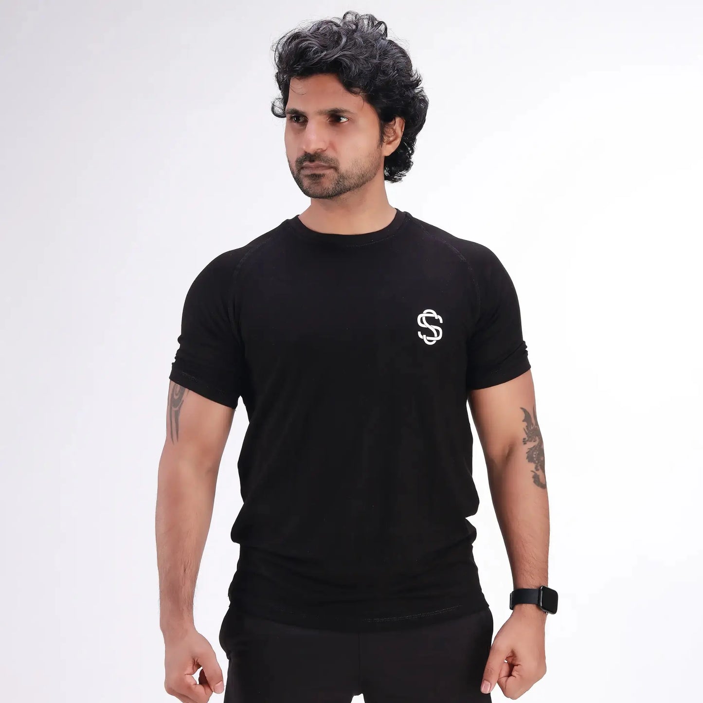 Skysh Solid Men's Round Neck Bamboo-Cotton Blend Half Sleeve T-Shirt