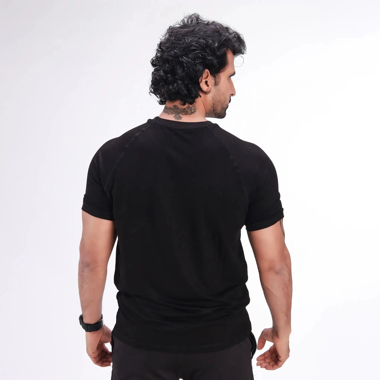 Skysh Solid Men's Round Neck Bamboo-Cotton Blend Half Sleeve T-Shirt