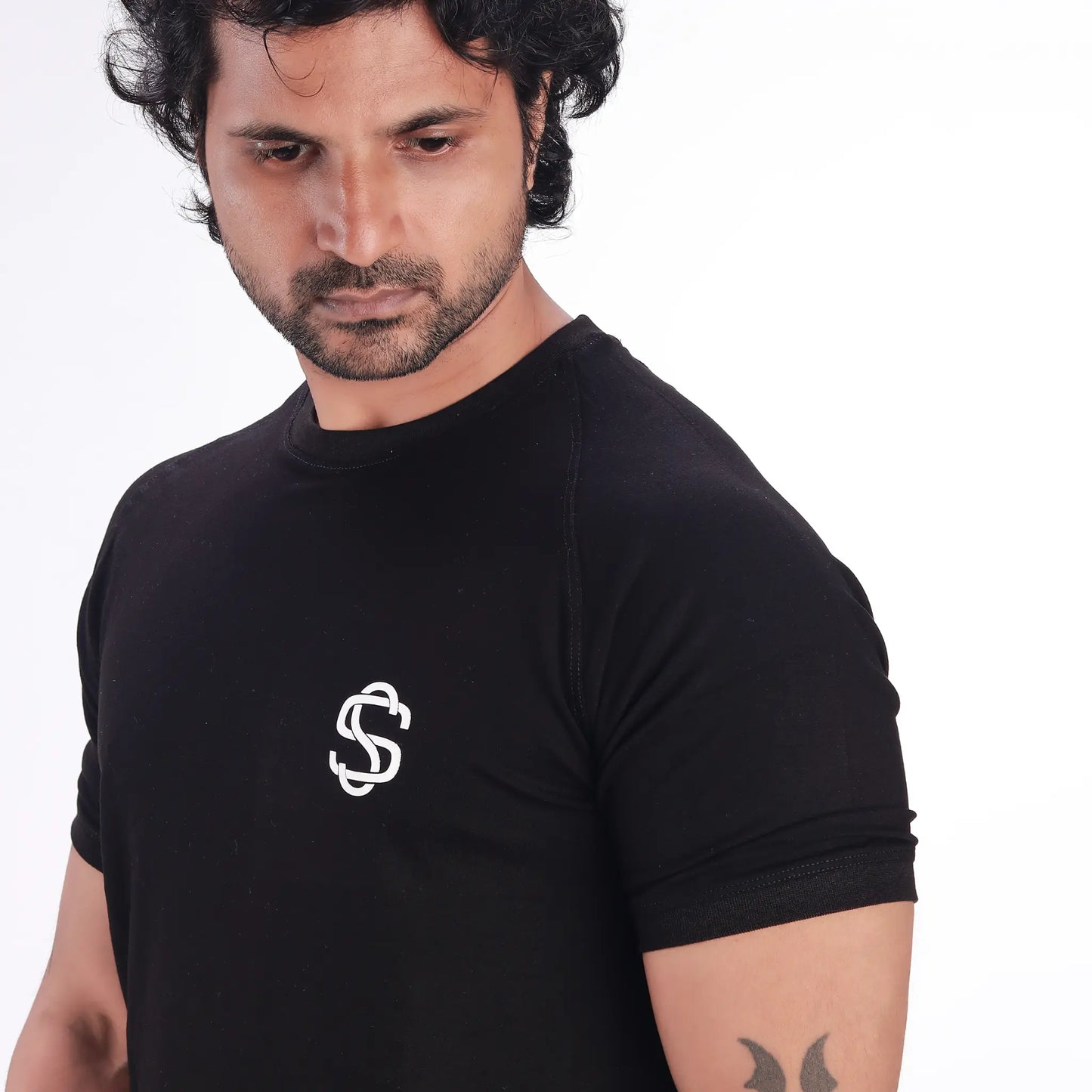 Skysh Solid Men's Round Neck Bamboo-Cotton Blend Half Sleeve T-Shirt