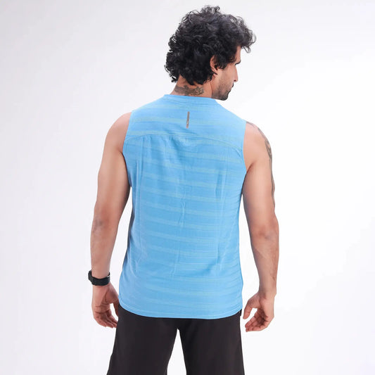 Skysh Solid Men Performance Sleeveless T-Shirt