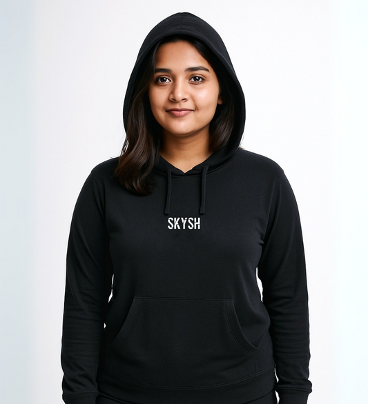 Skysh Premium Raglan Full Sleeve Bamboo-Spandex Hooded Sweatshirt Unisex