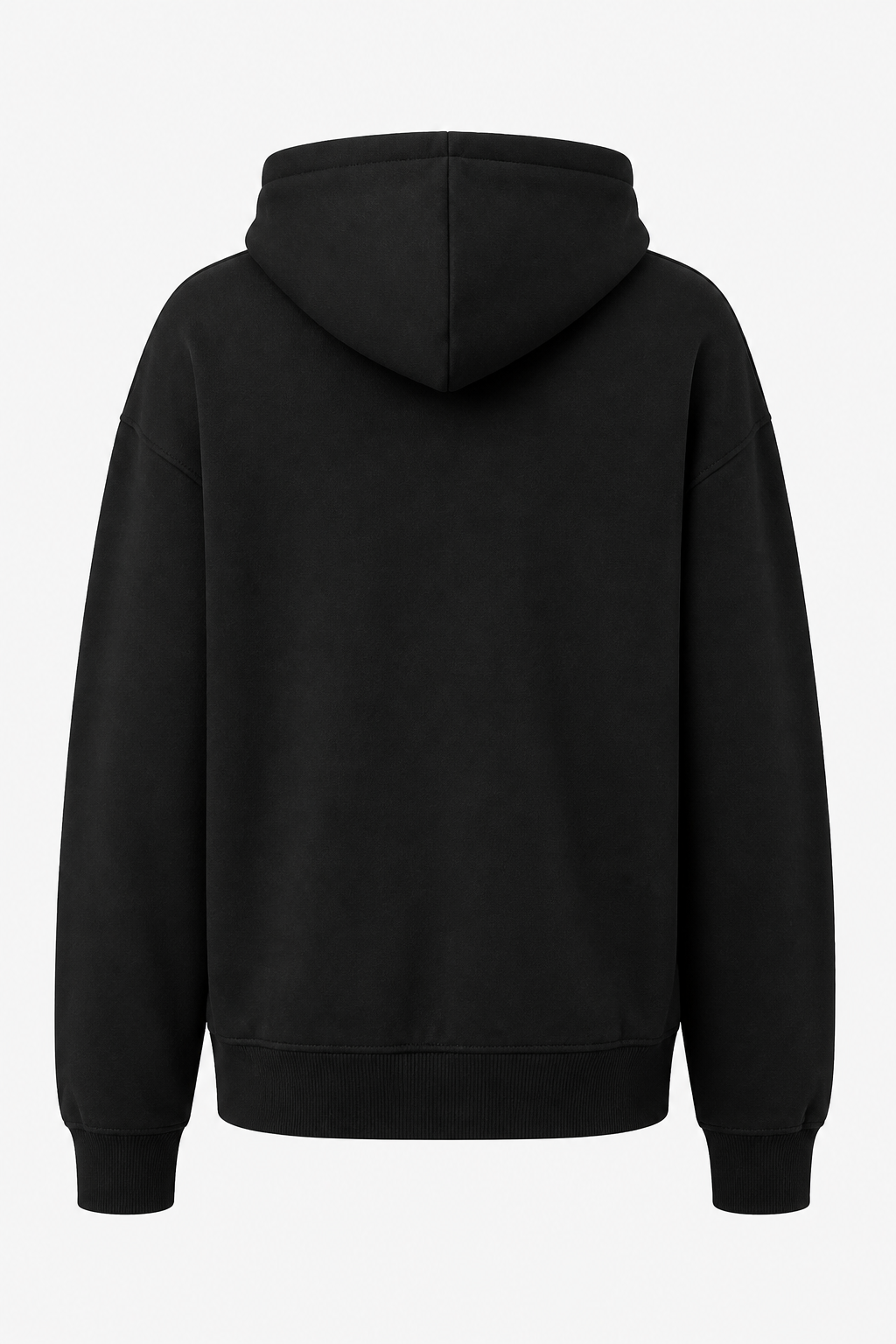 SKYSH Essential 350 GSM Cotton Fleece Hoodie with Zipper – Black, Premium Everyday Pullover